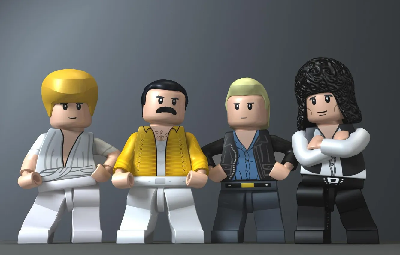 Фото обои lego, Queen, on stage