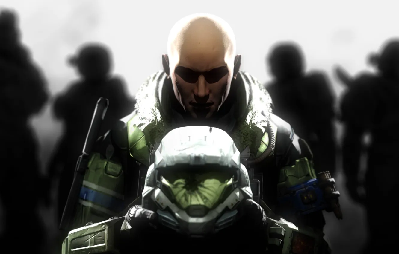 Фото обои солдат, шлем, Halo, броня, fan art, June, Jun-A266, SPARTAN 3