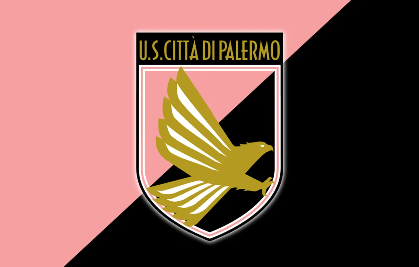 Фото обои футбольный клуб, Серия А, Palermo, Палермо, Розово-чёрные