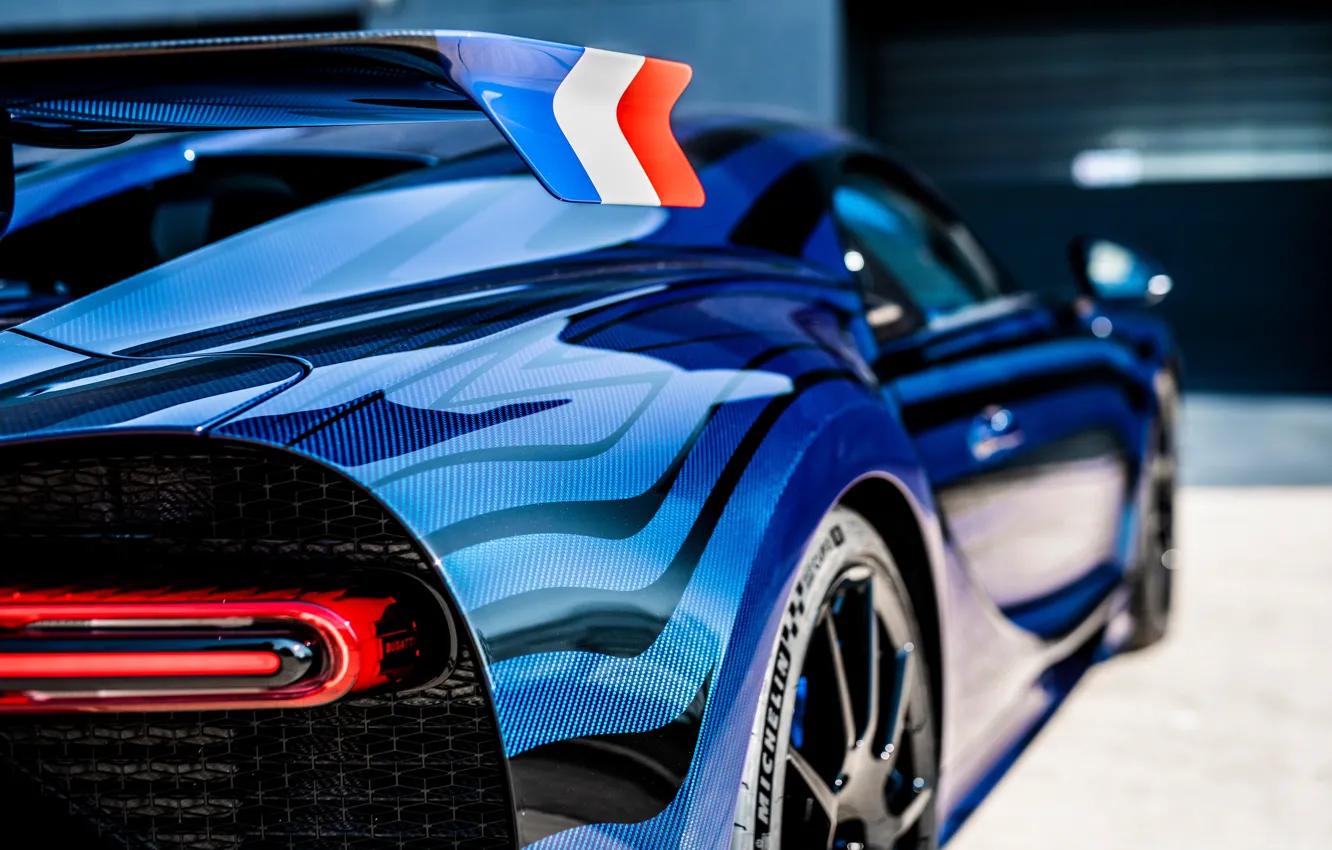 Фото обои Bugatti, blue, Chiron, Bugatti Chiron Pur Sport