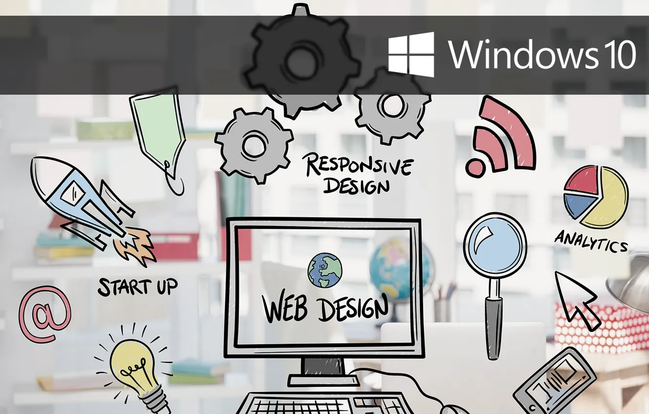Фото обои windows, design, web, windows 10, windows10