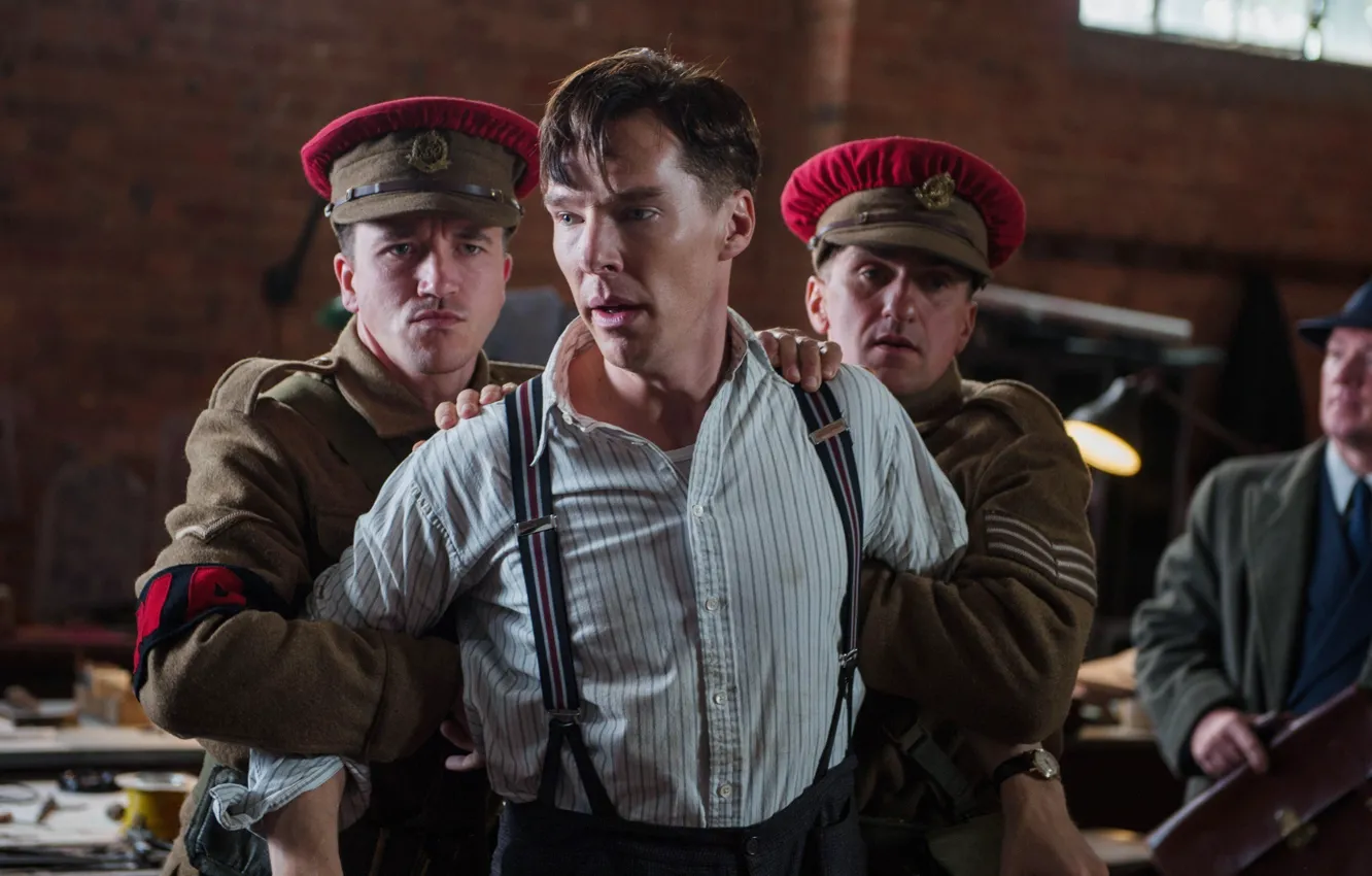 Фото обои Бенедикт Камбербэтч, Benedict Cumberbatch, 2014, арест, The Imitation Game, Игра в имитацию