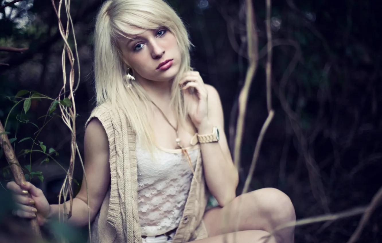 Фото обои девушка, часы, блондинка, фотограф, girl, photography, photographer, Brian Storey