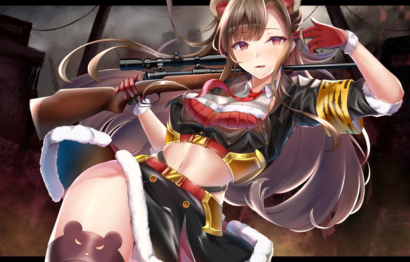 Фото обои взгляд, девушка, поза, юбка