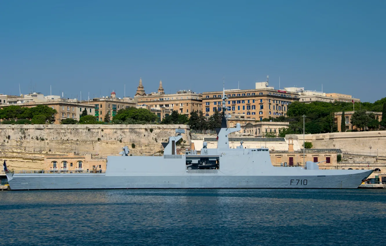 Фото обои фрегат, Мальта, визит, La Fayette