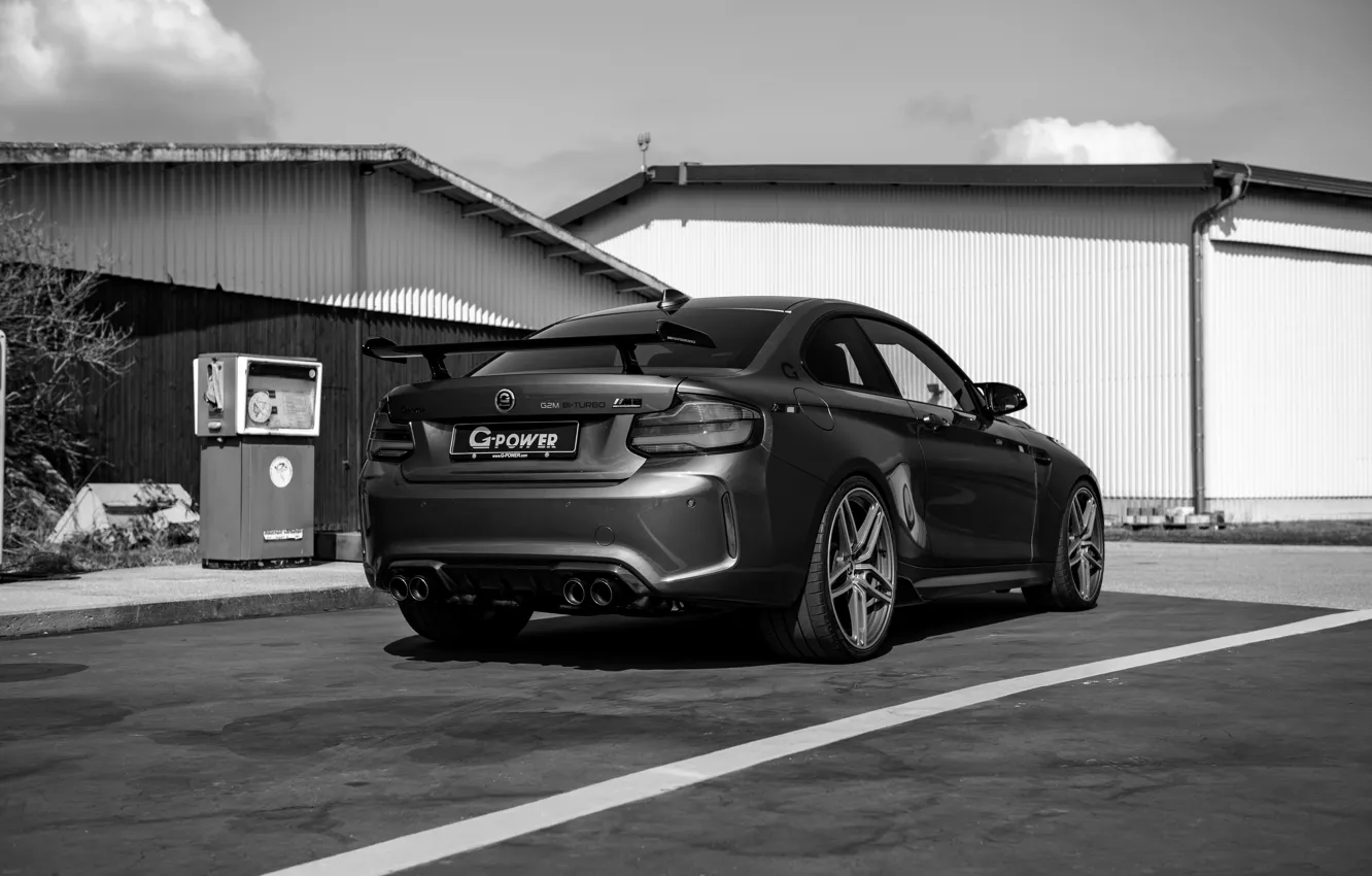 Фото обои BMW, сзади, G-Power, F87, M2, 2019, M2 Competition, G2M Bi-Turbo