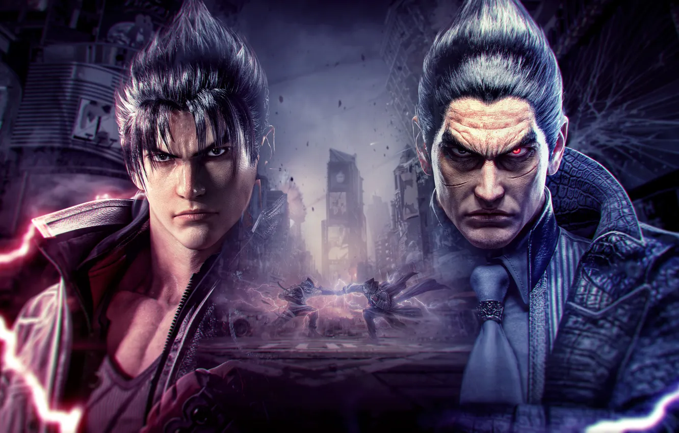 Фото обои games, Kazuya Mishima, Jin Kazama, Characters, Fighters, Tekken 8