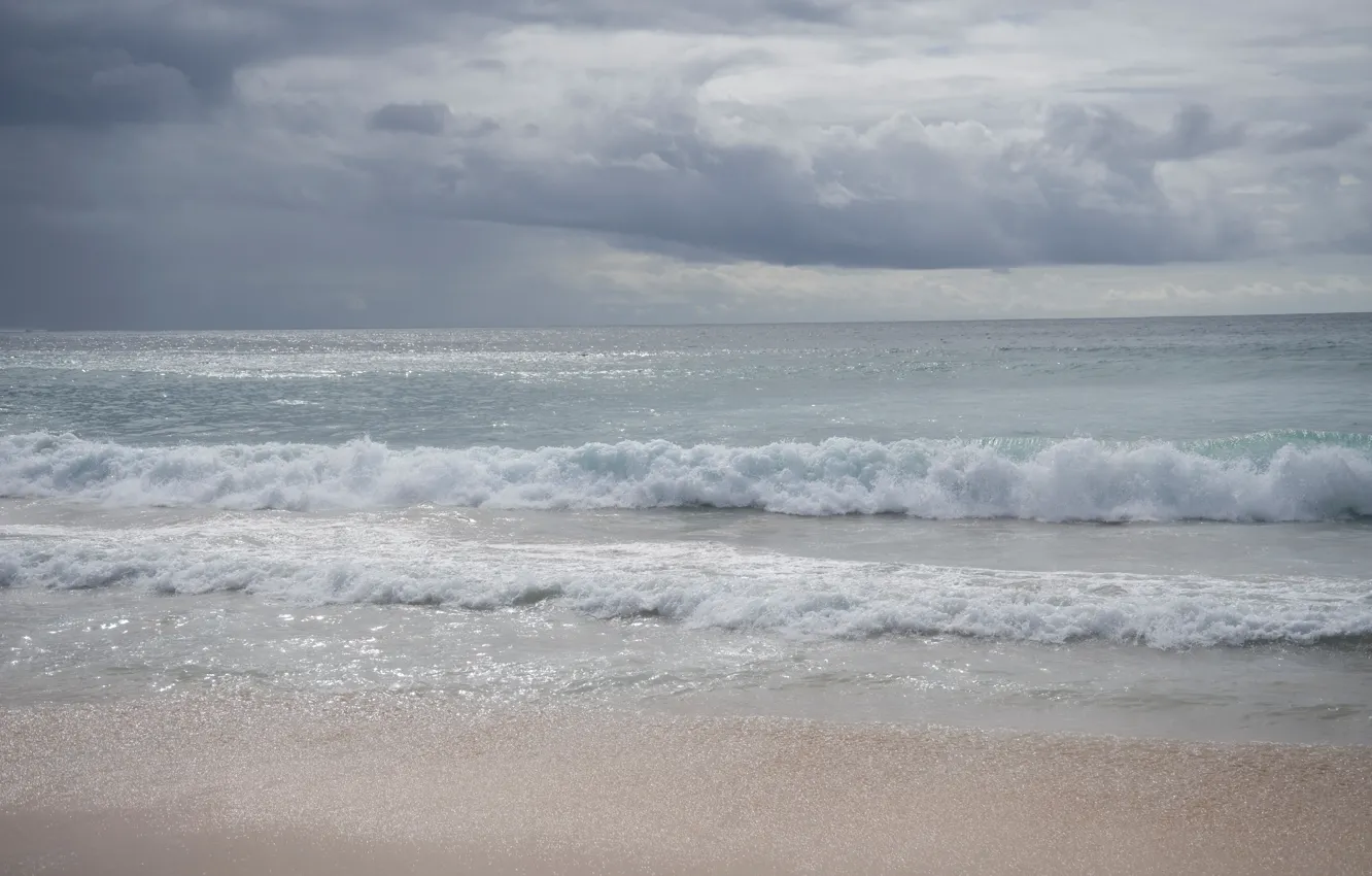 Фото обои песок, море, волны, пляж, лето, берег, summer, beach