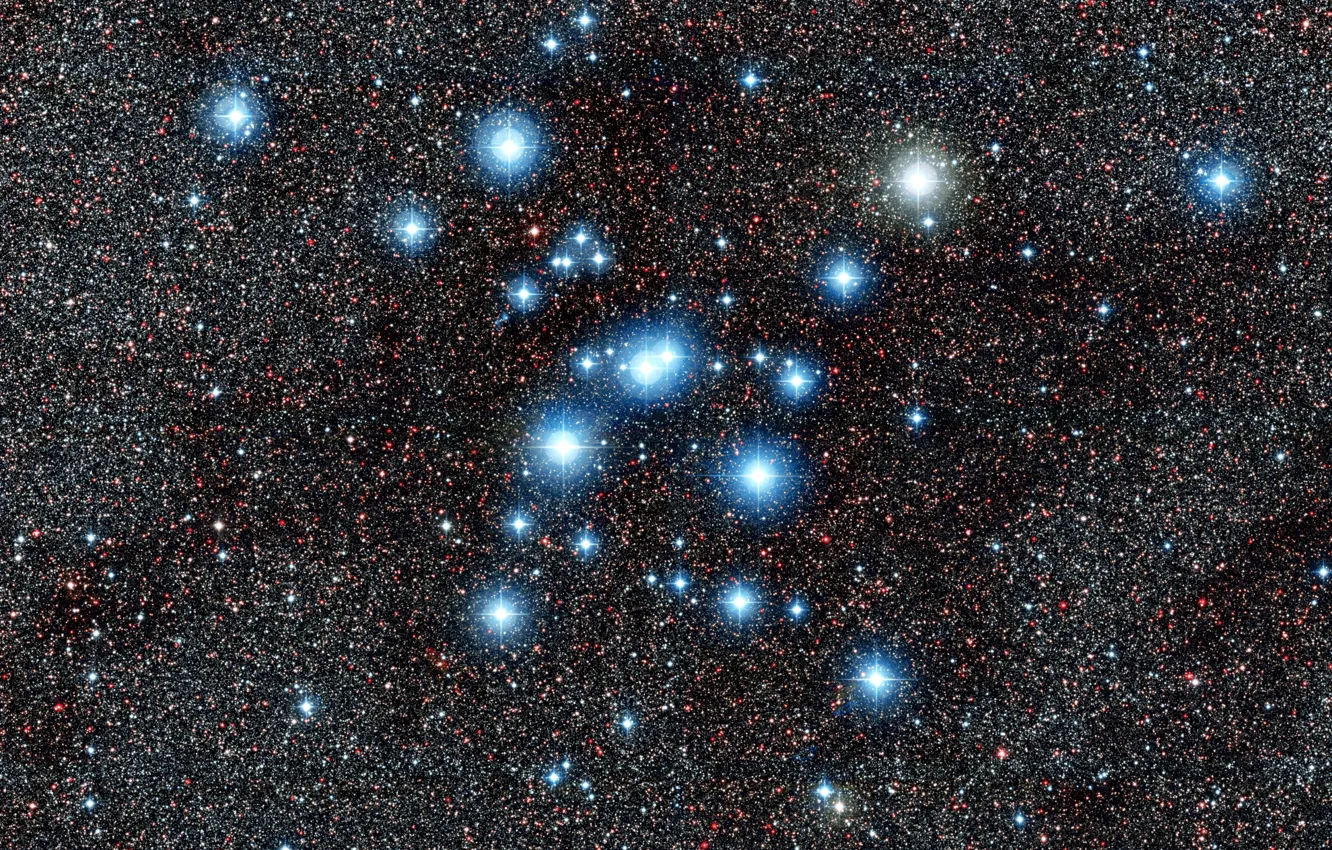 Фото обои Scorpius, Wide Field View, Messier 7, Starcluster, NGC 6475, M 7