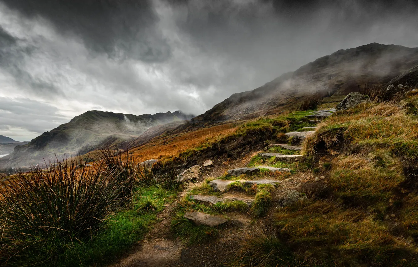 Фото обои горы, Уэльс, Snowdonia