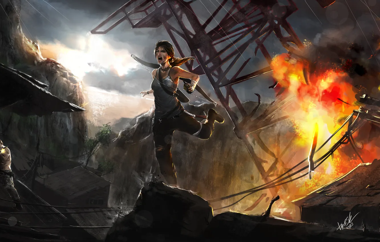 Фото обои Tomb Raider, Лара Крофт, Расхитительница гробниц