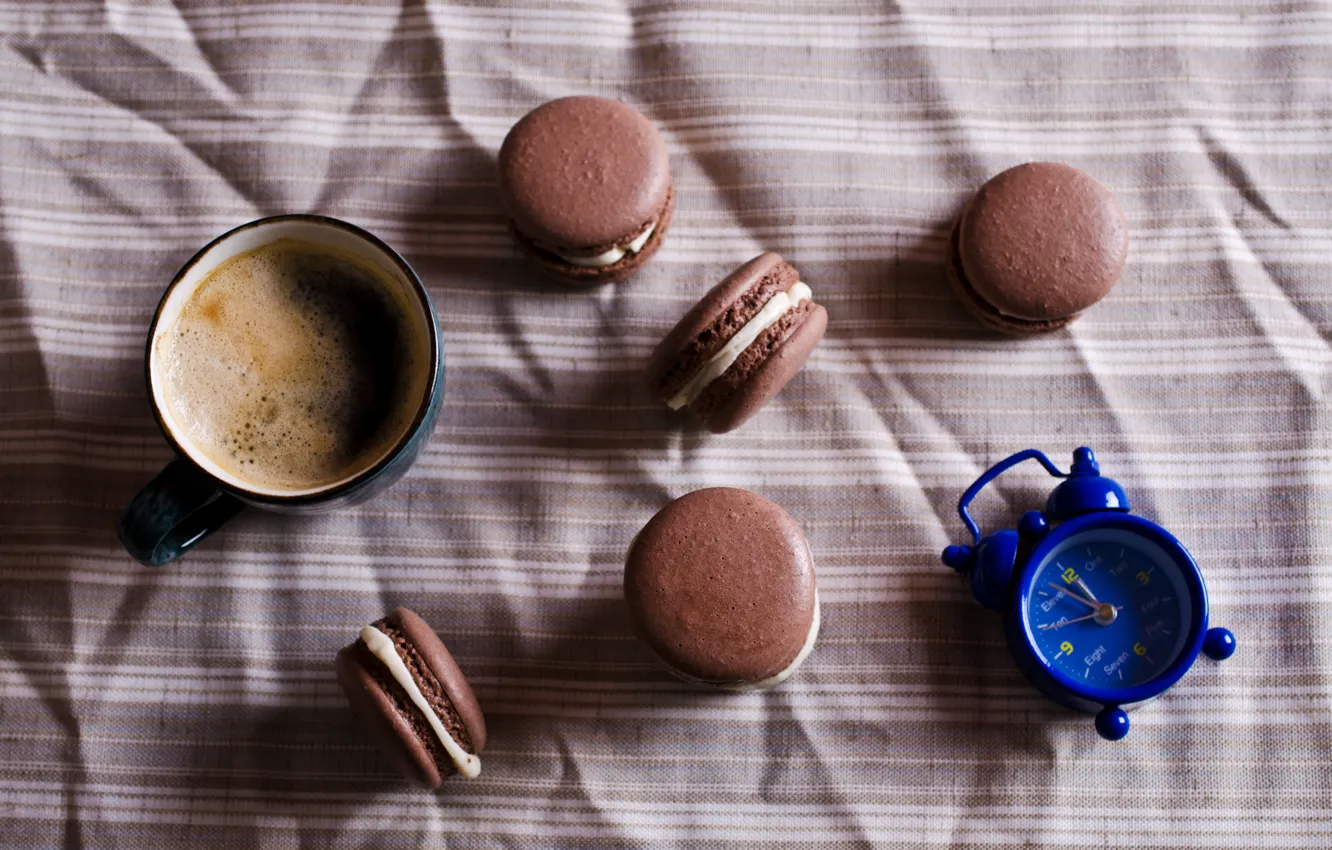 Фото обои кофе, печенье, крем, десерт, выпечка, coffee cup, cookies, macaron