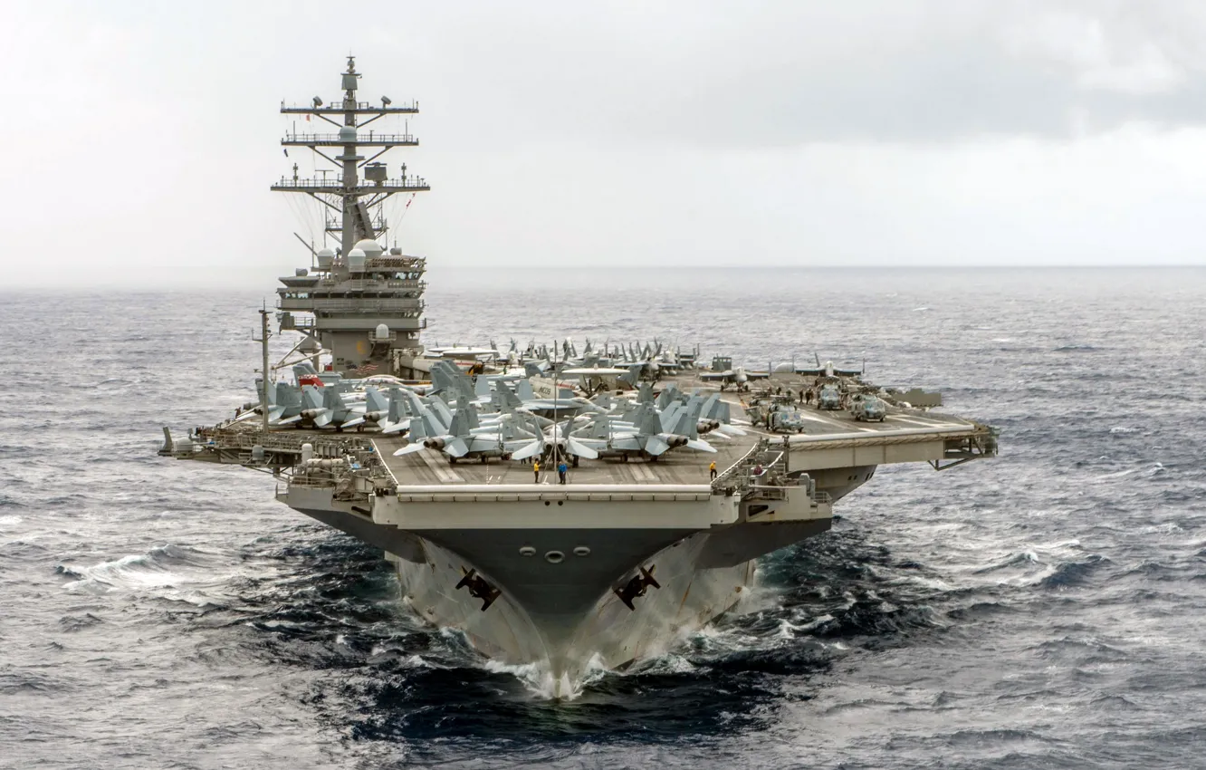 Фото обои оружие, авианосец, USS Ronald Reagan