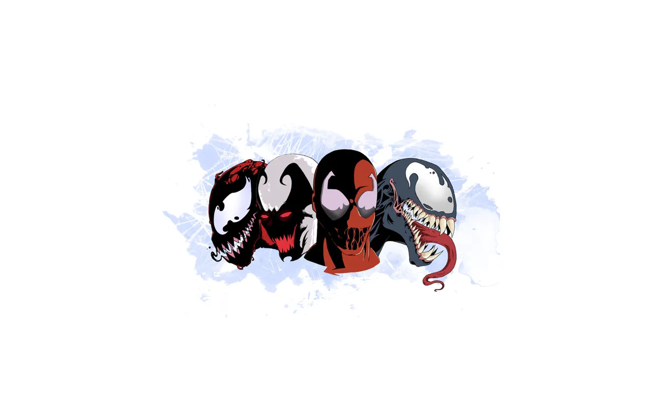 Фото обои марвел, venom, carnage, веном, симбиот, toxin, карнаж, симбиоты
