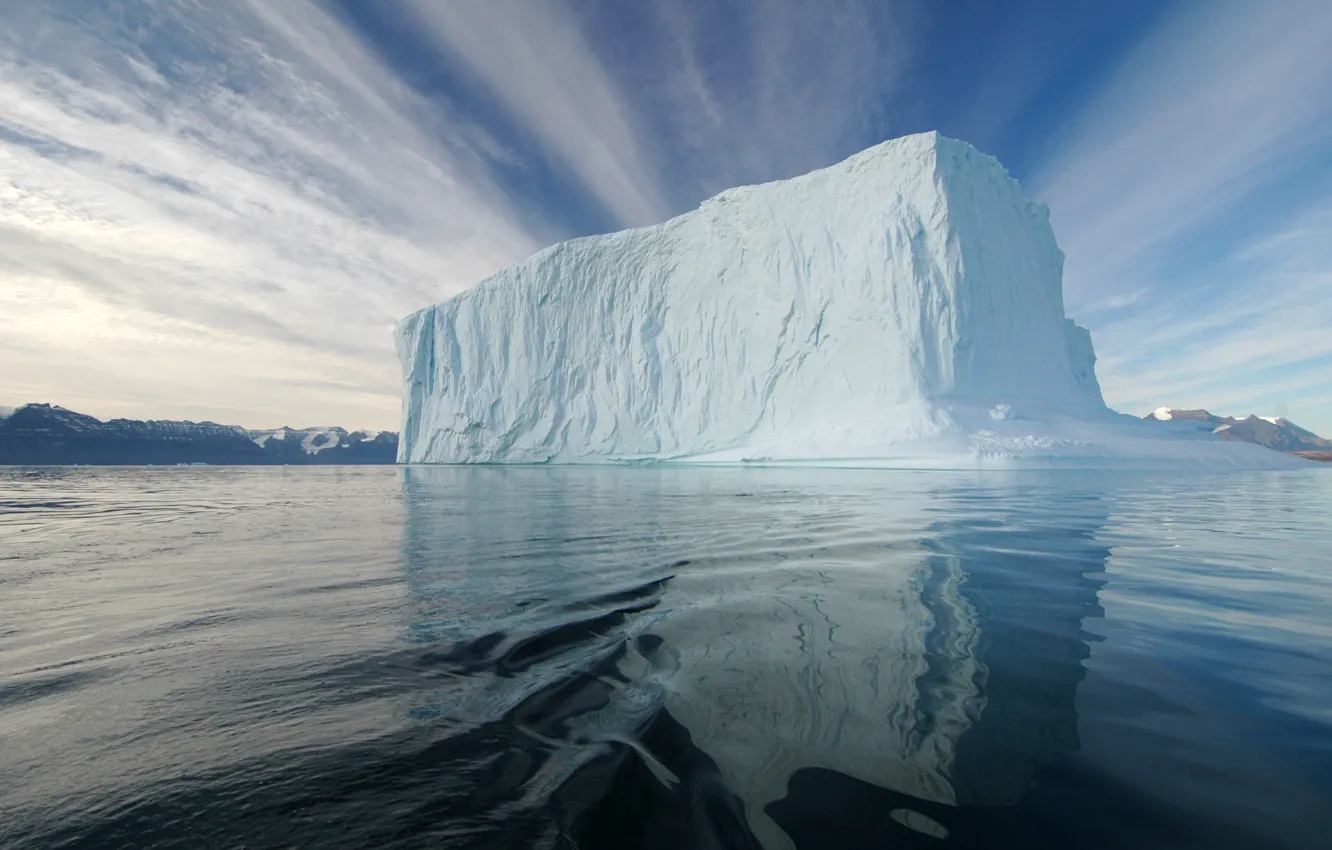 Фото обои холод, лед, море, айсберг, льдина, север, арктика