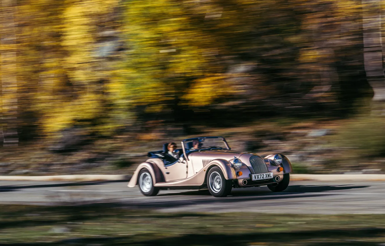 Фото обои speed, Morgan, drive, Plus Four, Morgan Plus Four