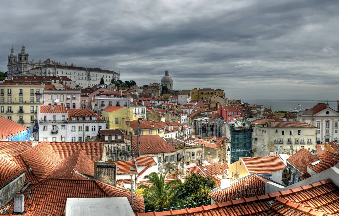 Фото обои город, фото, дома, Португалия, Lisbon