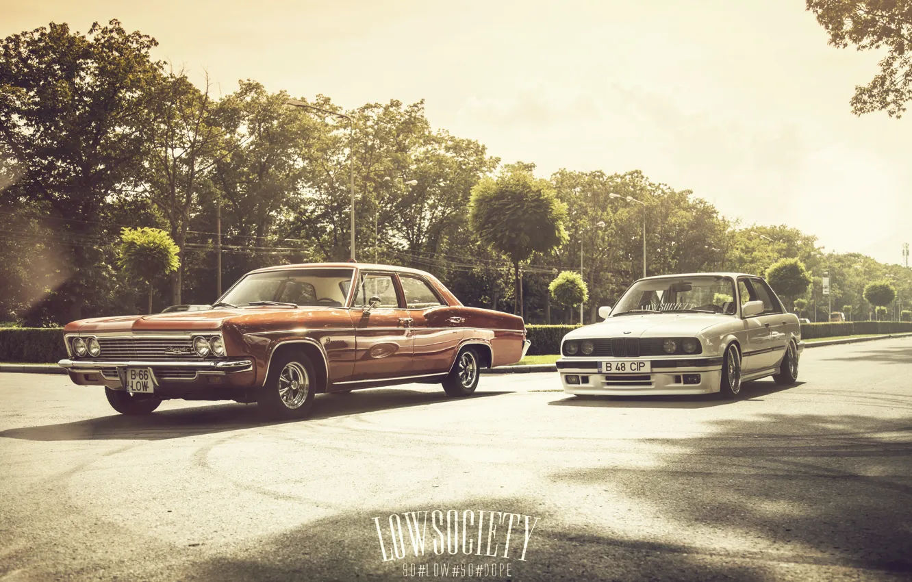 Фото обои car, bmw, 1966, 3 series, Chevrolet Impala