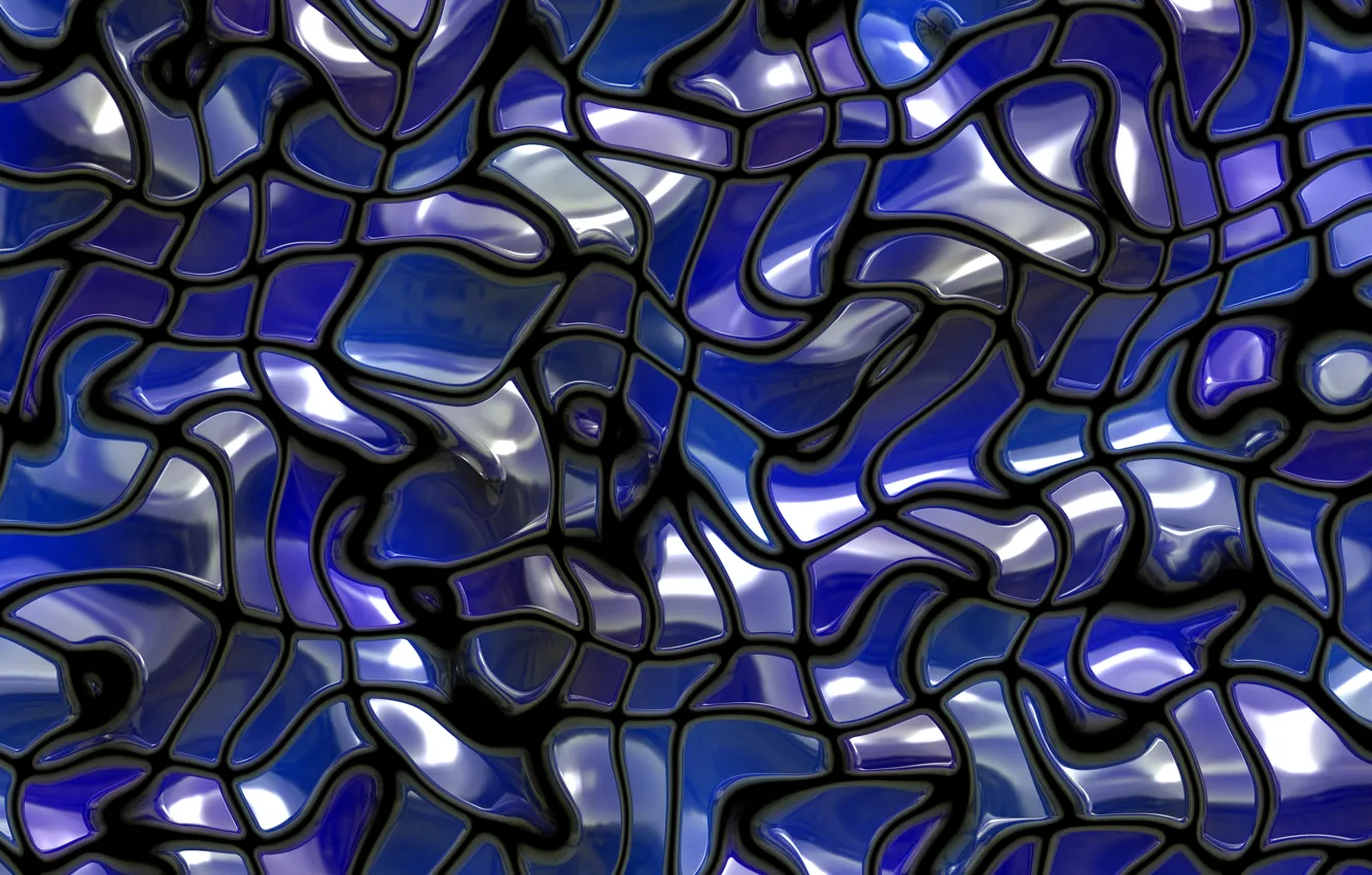 Фото обои abstract, texture, background of blue glass tiles forming an ocean