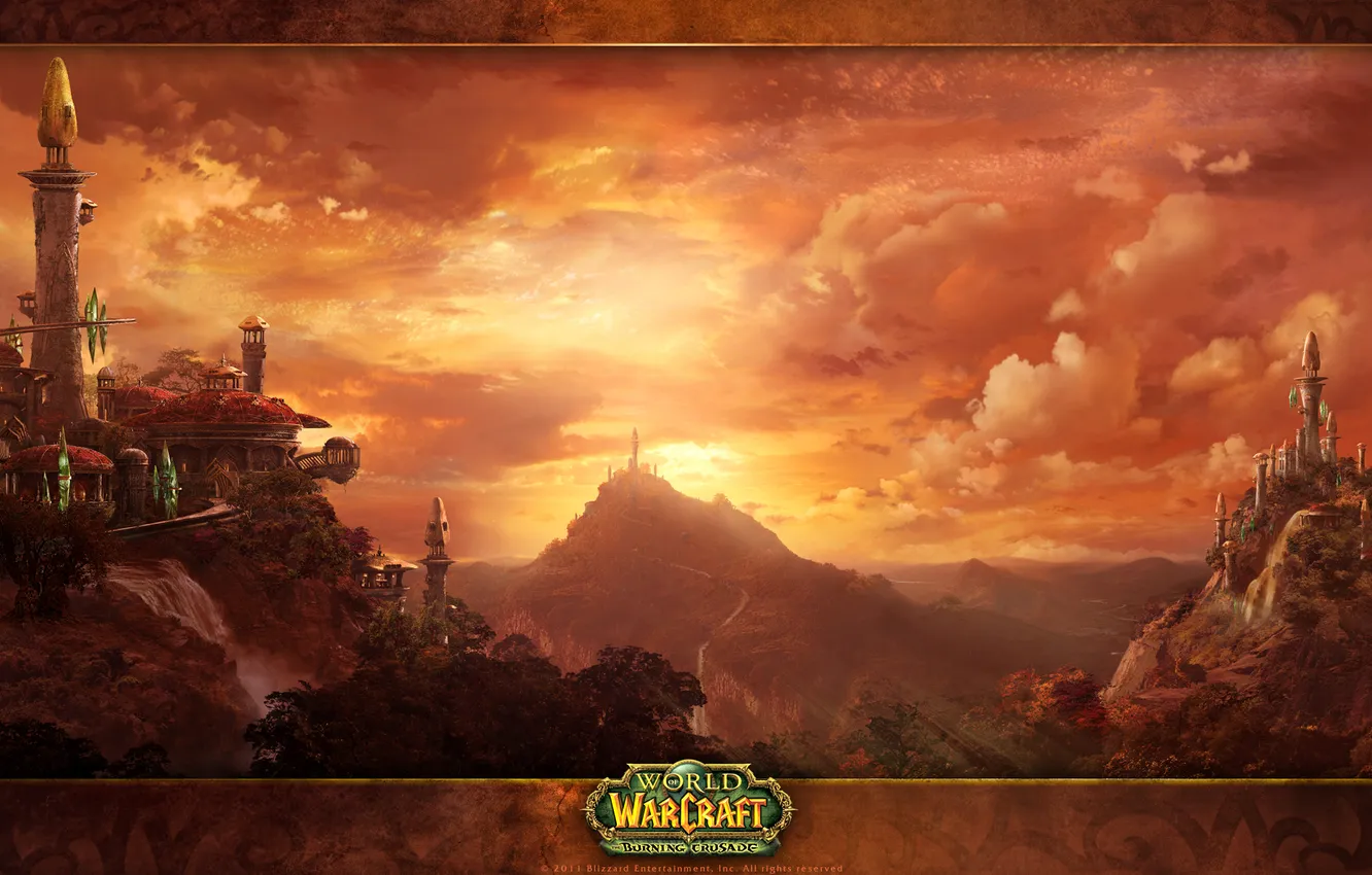 Фото обои игра, эльфы, game, Blizzard, Wow, world of warcraft, the burning crusade, Silvermoon