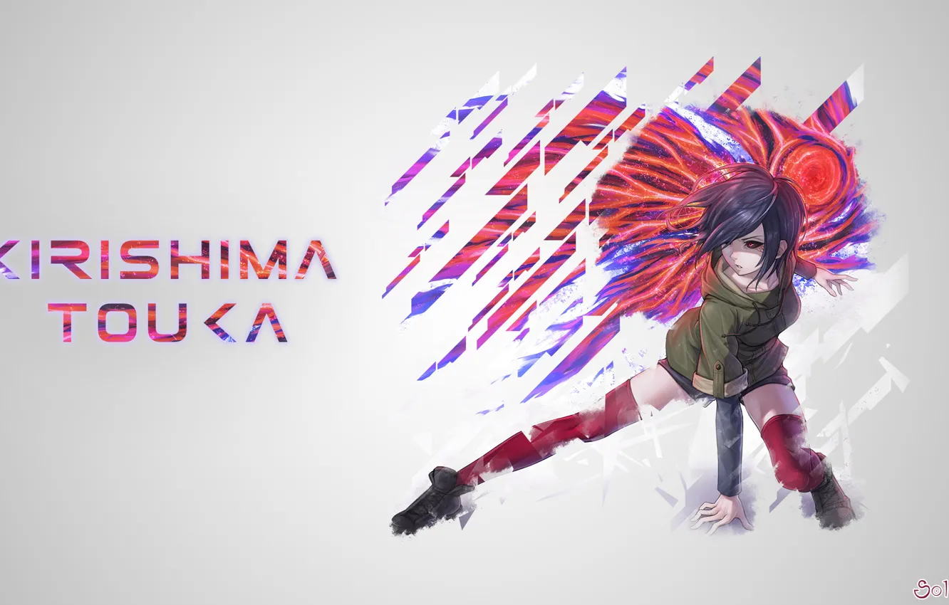 Фото обои девушка, гуль, Tokyo Ghoul, Токийский Гуль, Тока