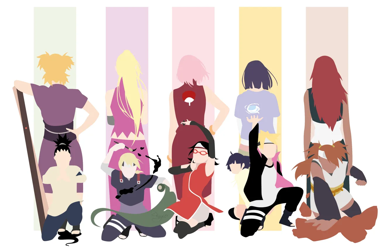 Фото обои kawaii, girl, logo, Naruto, Sakura, weapon, anime, beautiful