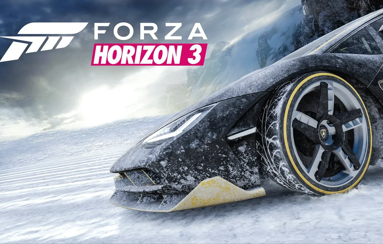Фото обои Lamborghini, Game, Centenario, Forza Horizon 3