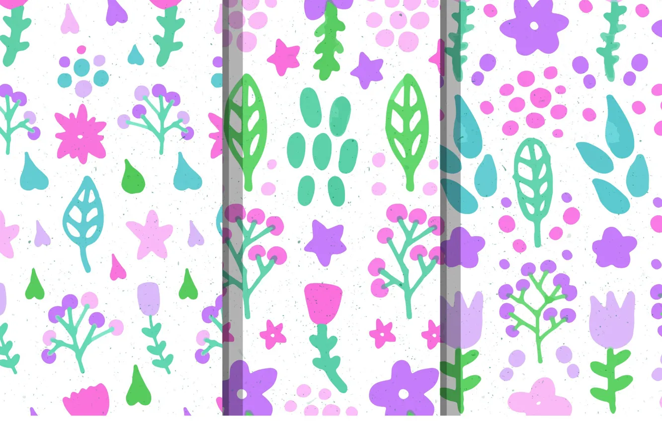 Фото обои белый, цветы, фон, текстура, Flowers, pattern, collection, Leaves