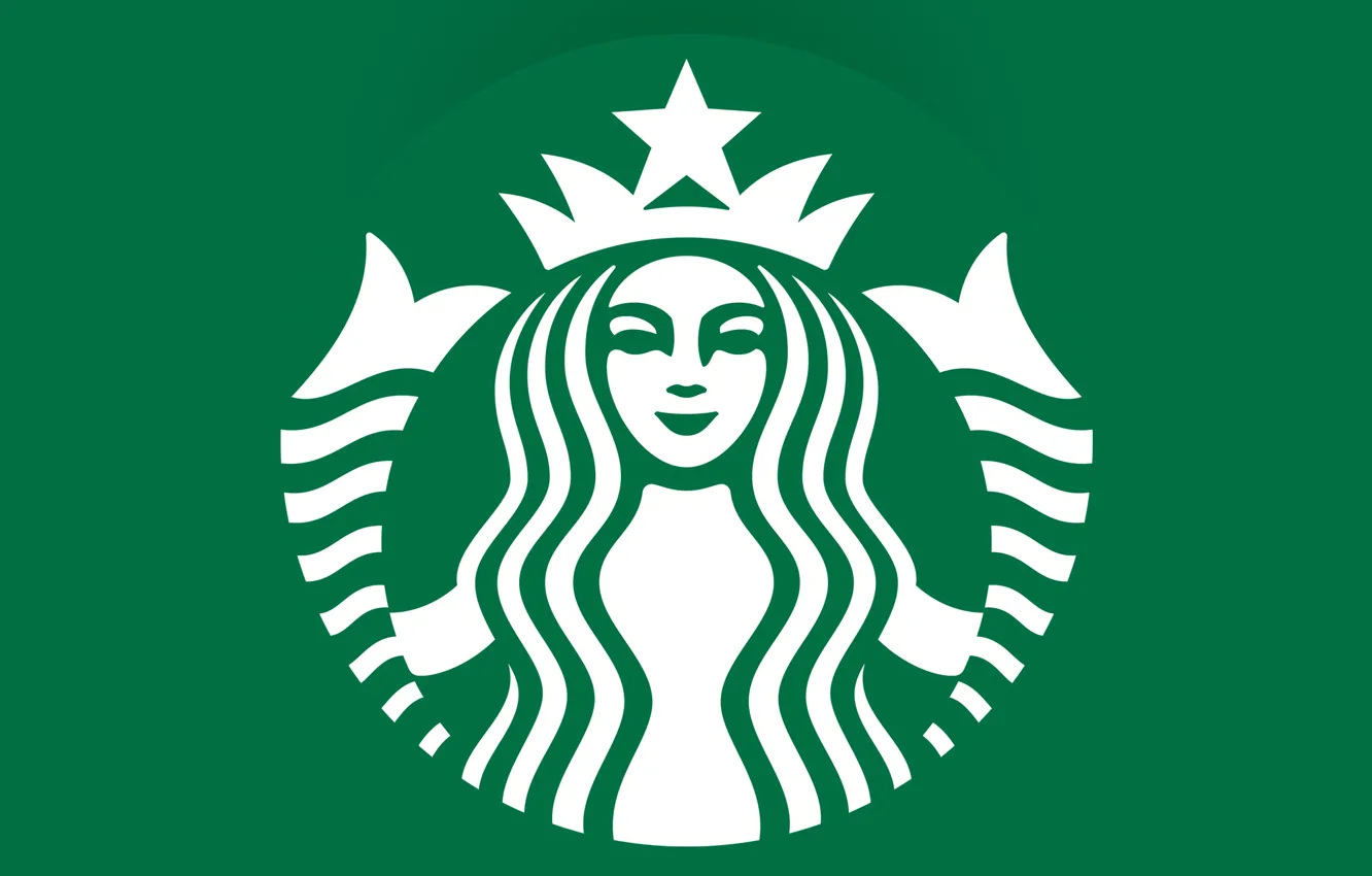 Фото обои green, кофе, эмблема, logo, coffee, Starbucks