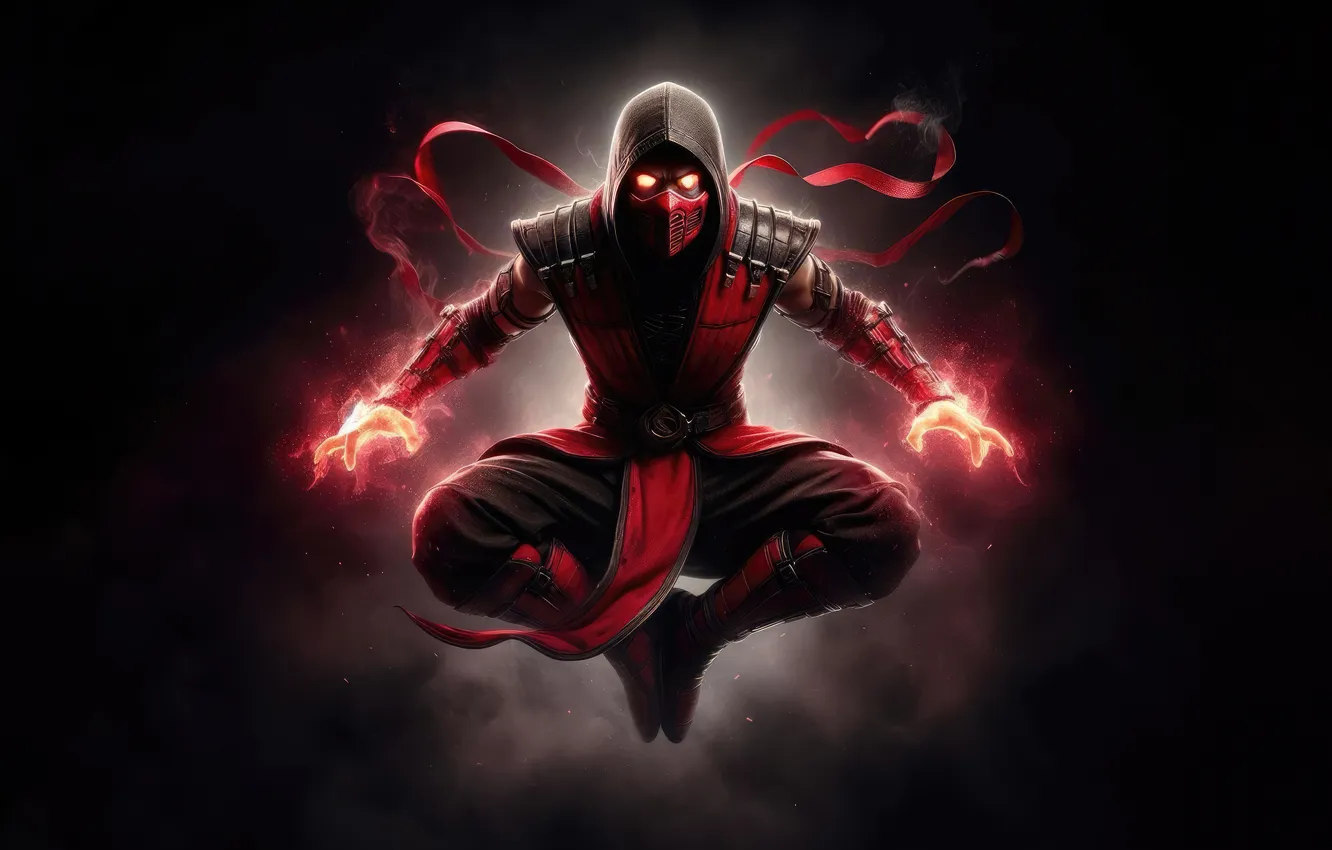 Фото обои mortal, kombat, sub-zero