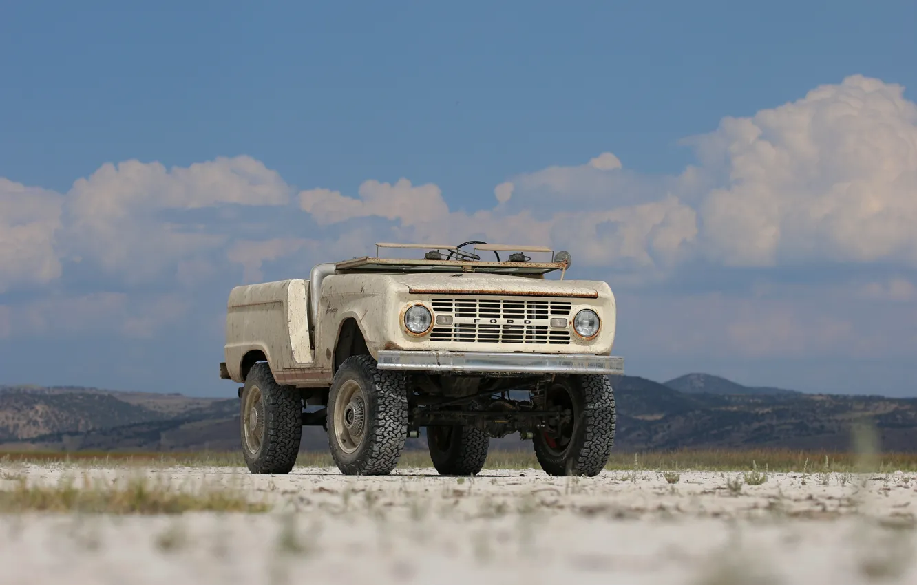 Фото обои тюнинг, Ford, 1966, 2018, Bronco, рамный, ICON Bronco Derelict Roadster