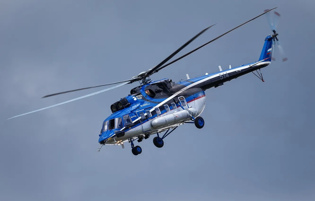 Фото обои полёт, вертолёт, летит, лопасти, Mi-171A2