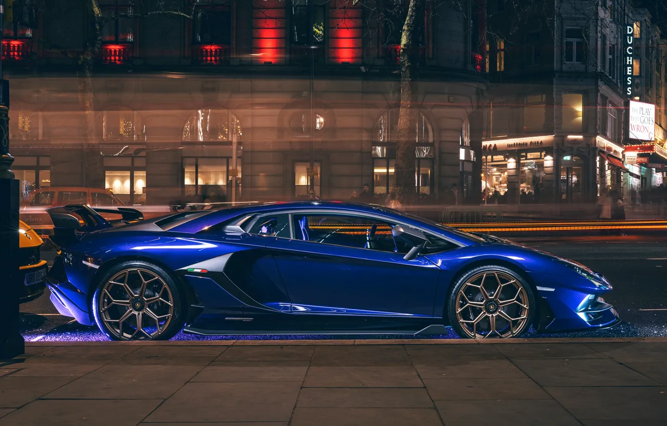 Фото обои wallpaper, supercar, Lamborghini Aventador, Lamborghini Aventador SVJ