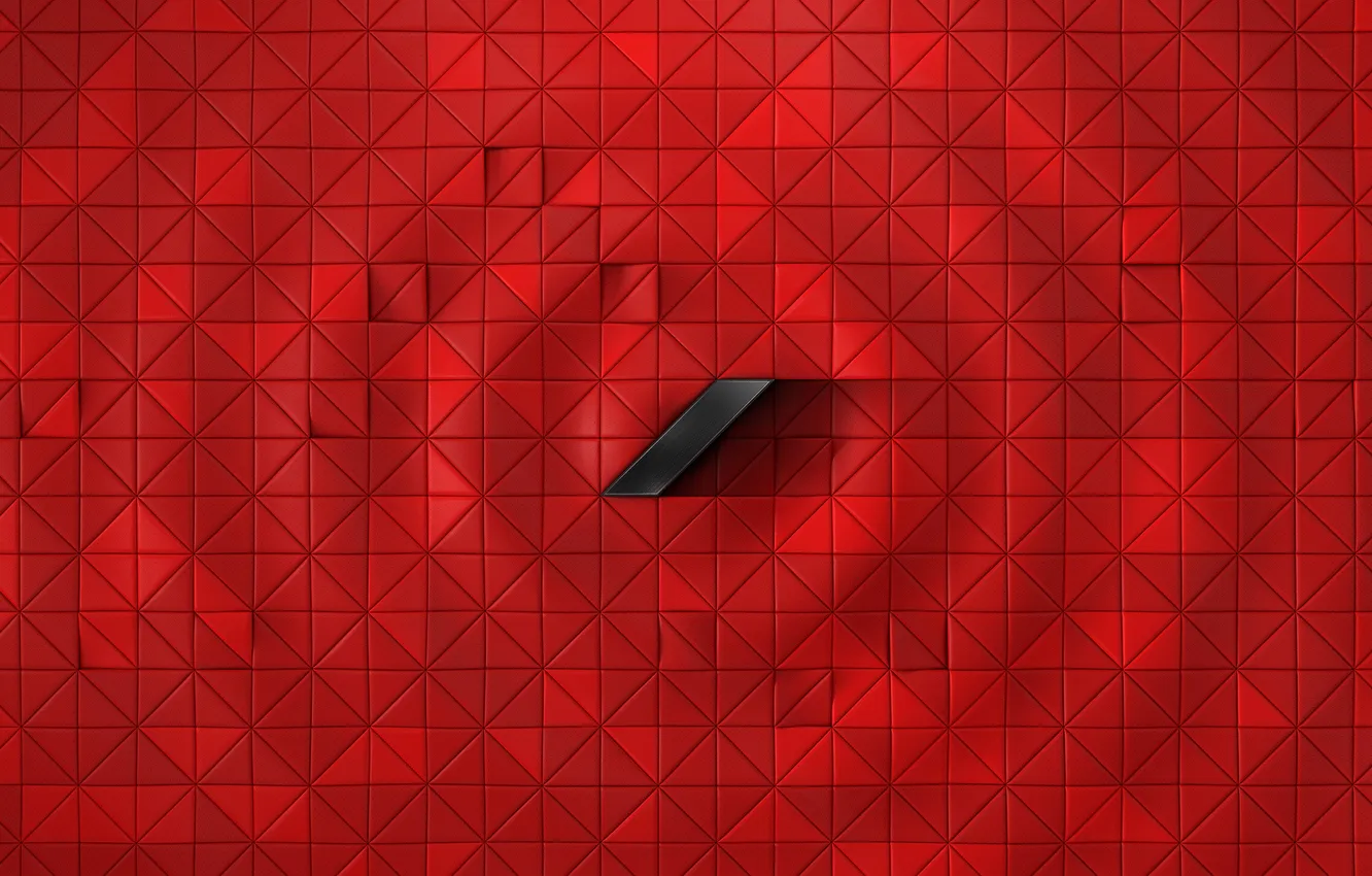 Фото обои Abstract, Red background, MKBHD, Grid lines