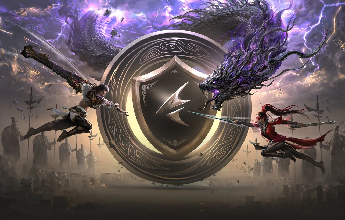 Фото обои soul, dragon, naraka, bladepoint, awaken