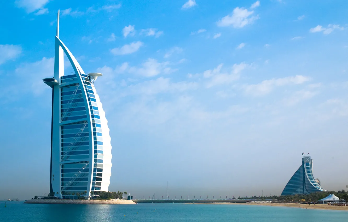 Фото обои Дубаи, Бурдж аль-Араб, отель, Dubai, ОАЭ, Burj al Arab