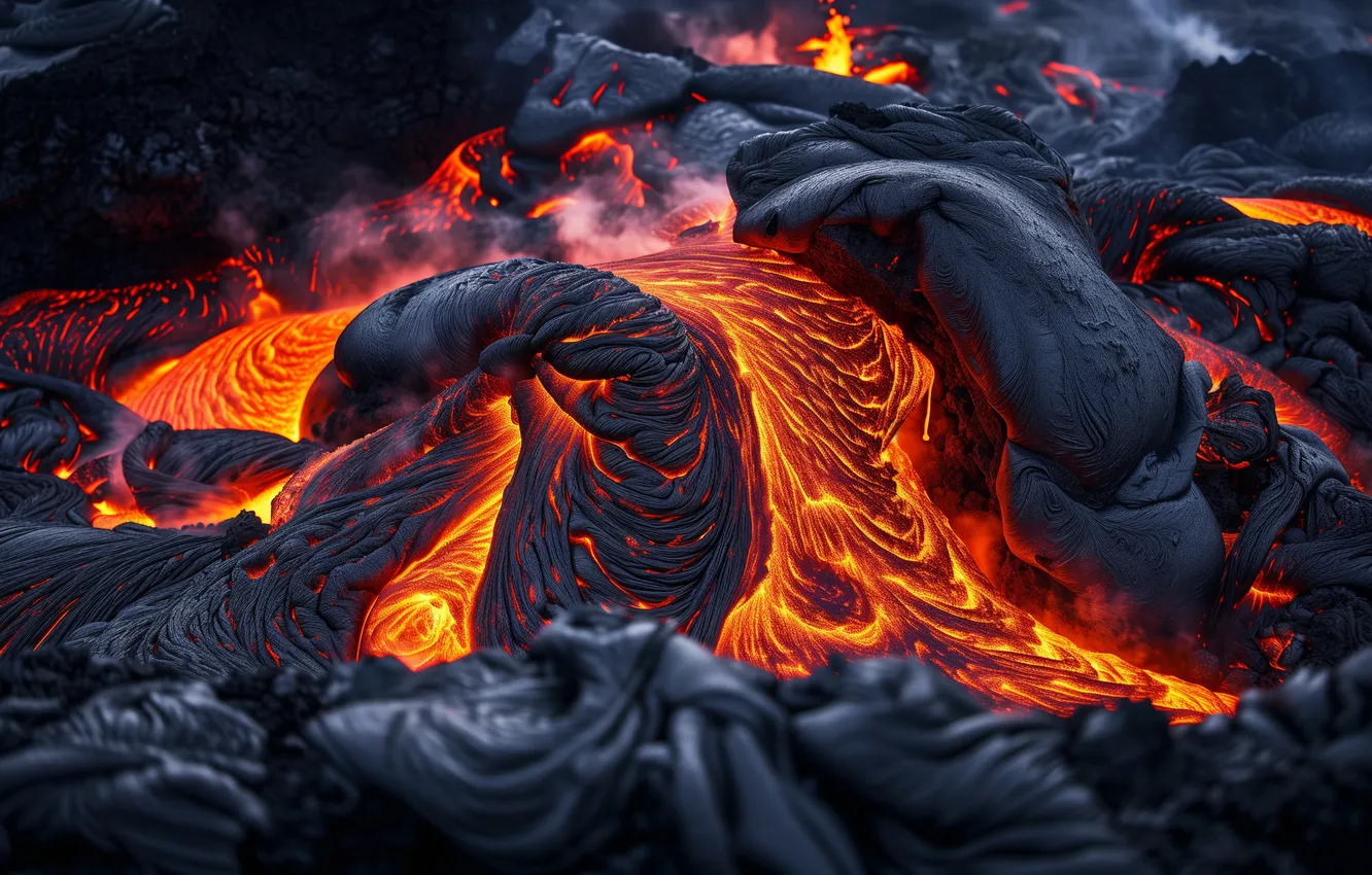 Фото обои colors, lava, heat