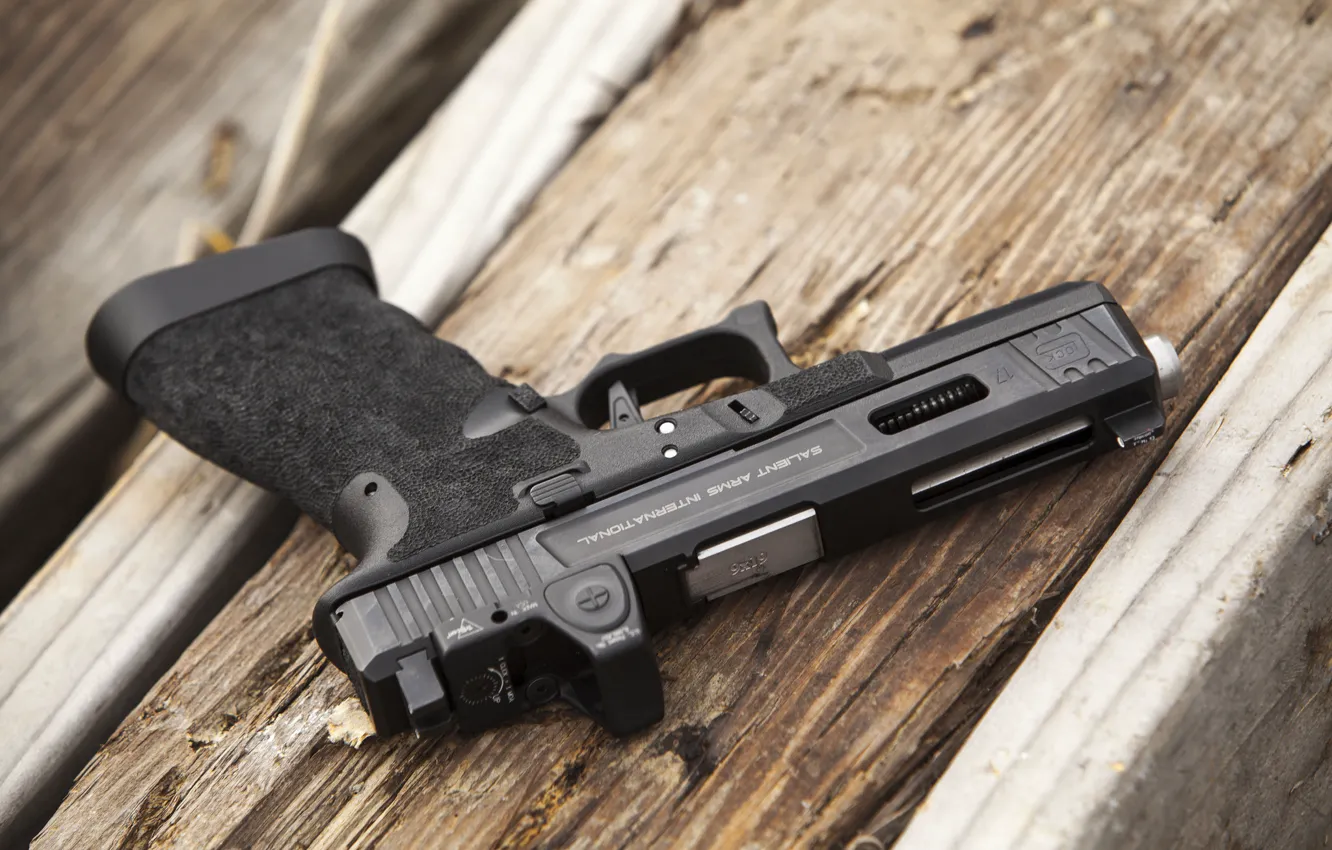 Фото обои пистолет, оружие, Glock 17, австрийский, самозарядный