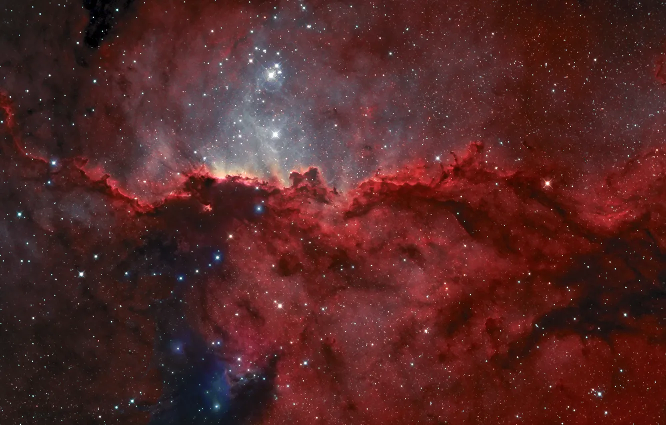 Фото обои эмиссионная туманность, NGC 6188, в созвездии, Жертвенник