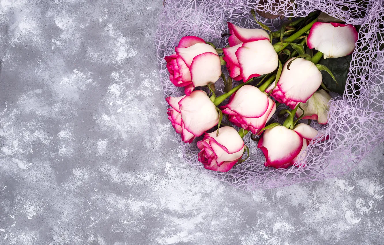 Фото обои цветы, розы, букет, розовые, pink, flowers, beautiful, roses