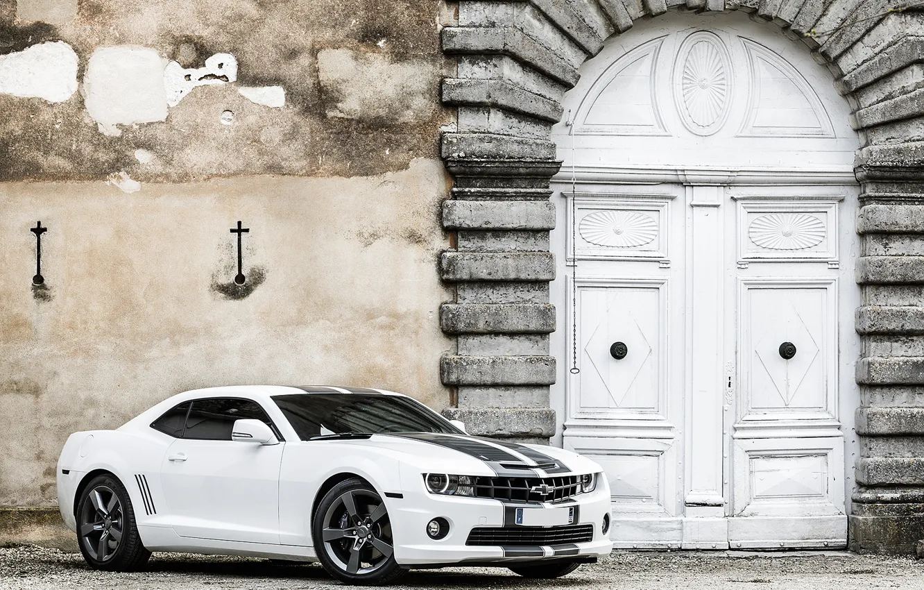 Фото обои Chevrolet, Camaro, white