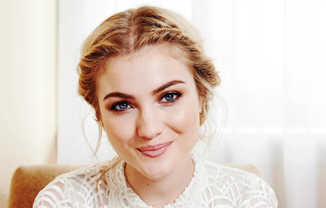 Фото обои глаза, взгляд, девушка, лицо, портрет, макияж, Skyler Samuels