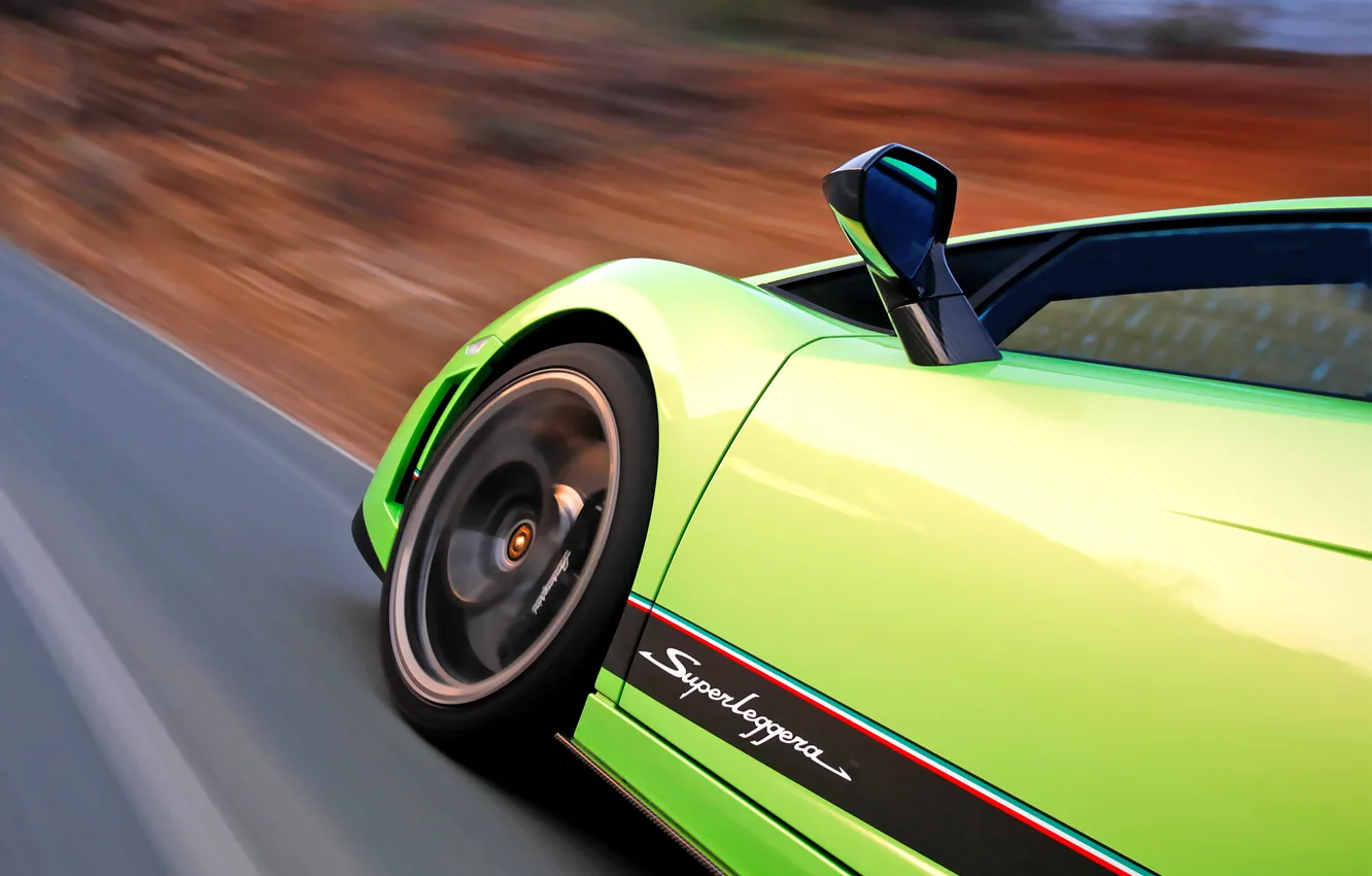Фото обои дорога, фон, скорость, колесо, дверь, класс, Lamborghini Gallardo