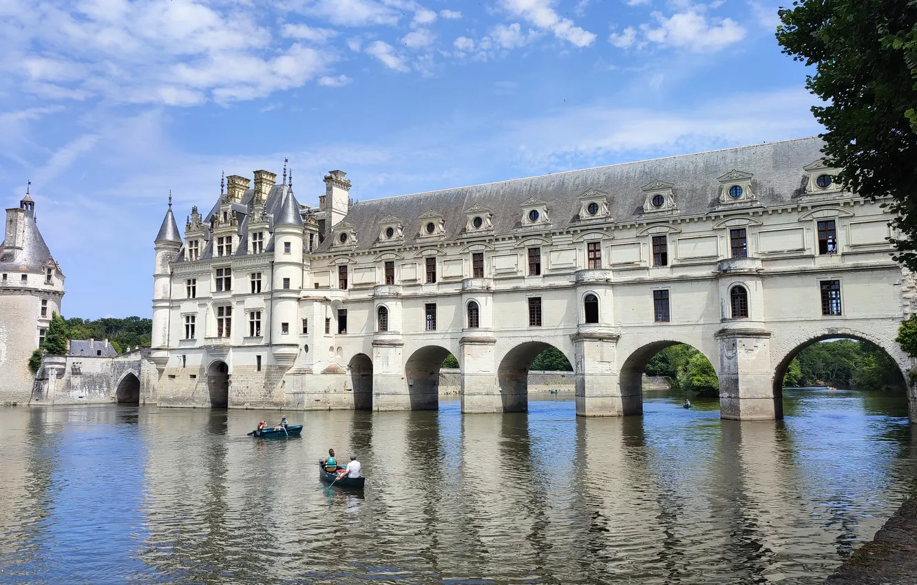 Фото обои France, france, Chenonceaux, Castel