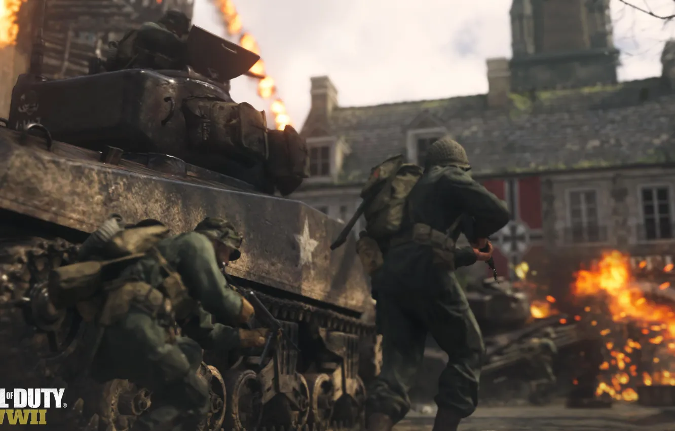 Фото обои Call of Duty, War, Activision, Вторая Мировая Война, World War 2, Call of Duty WWII, …