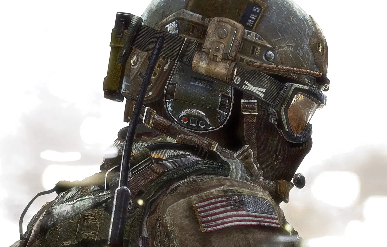 Фото обои солдат, шлем, Call of Duty, Modern Warfare 3