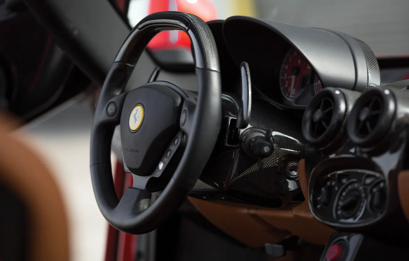 Фото обои Ferrari, Ferrari Enzo, Enzo, steering wheel