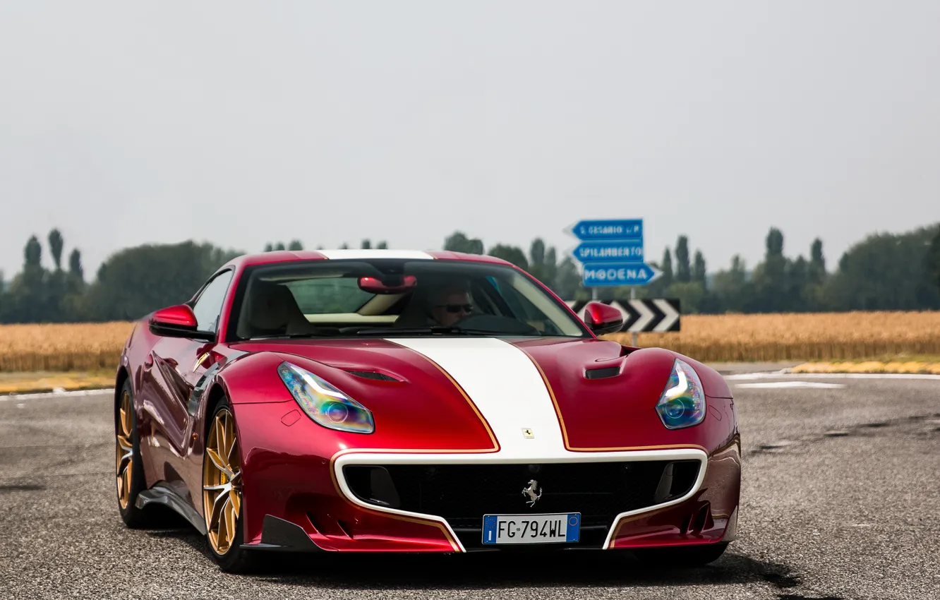 Фото обои Ferrari, F12, Wheels, Bronze, TDF