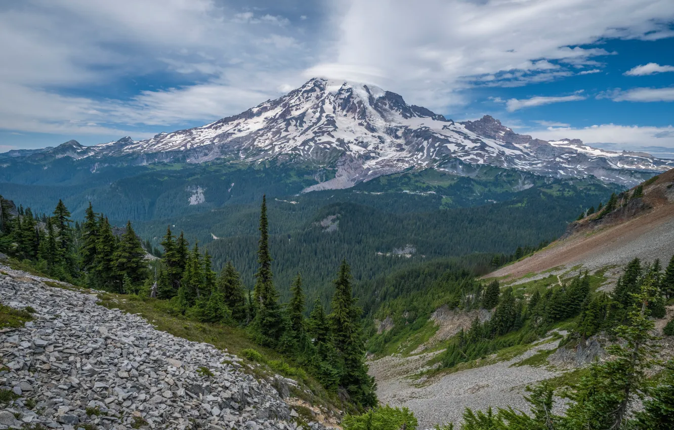 Фото обои горы, США, парки, Mount Rainier National Park
