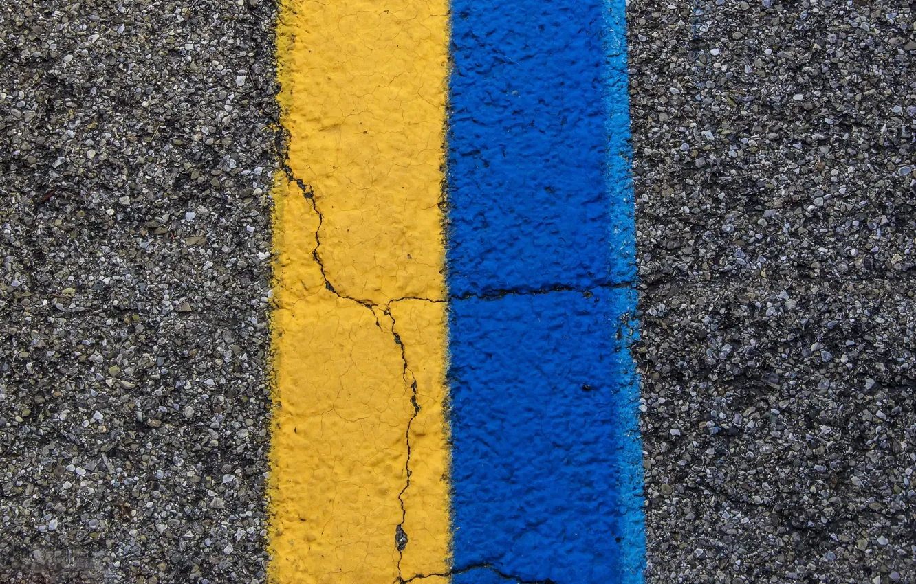 Фото обои дорога, цвет, линия